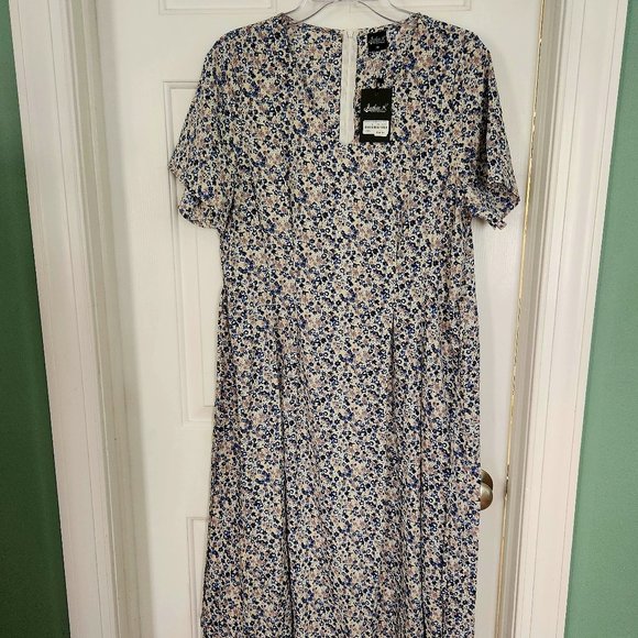 BRAND NEW LADIES DRESS-JACKIE K-TIE BACK-PLEATED #1639 - Picture 2 of 15